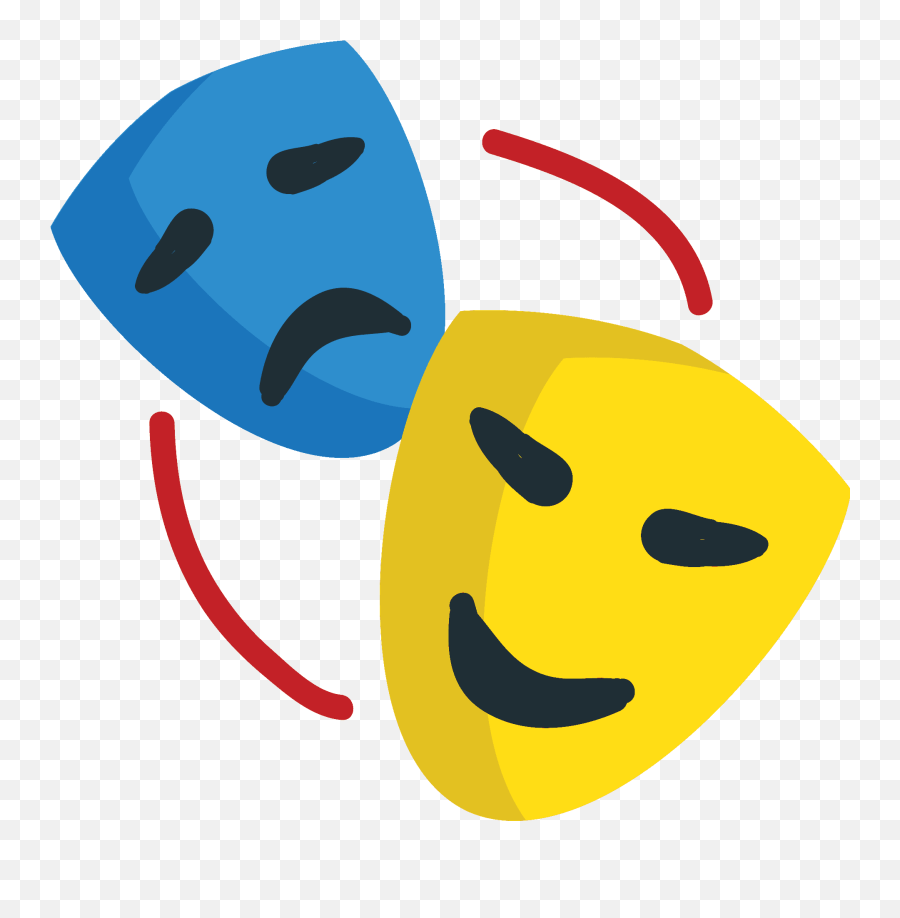 Performing Arts Emoji Clipart - Happy,Drama Emoji