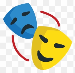 Performing Arts Emoji Clipart - Happy,Drama Emoji