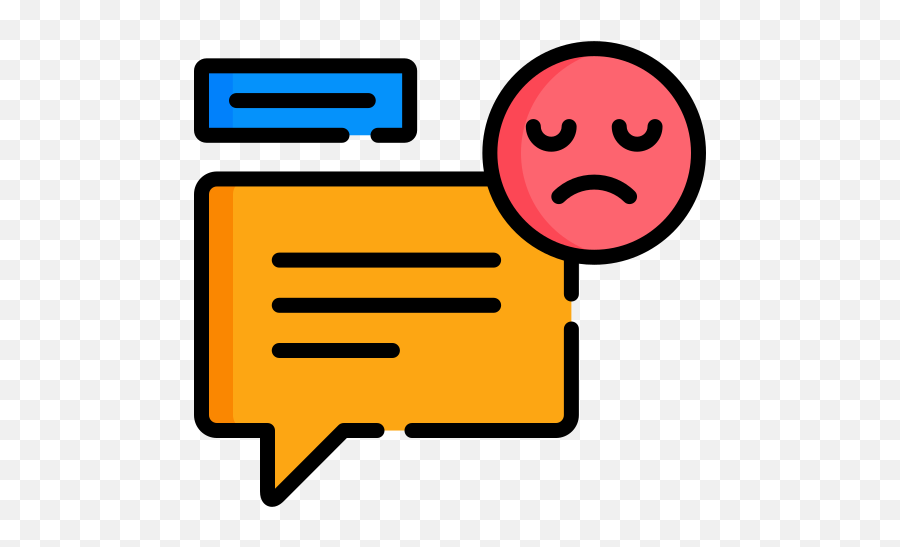 Comentario Negativo - Iconos Gratis De Comunicaciones Emoji,Emojis Negativos