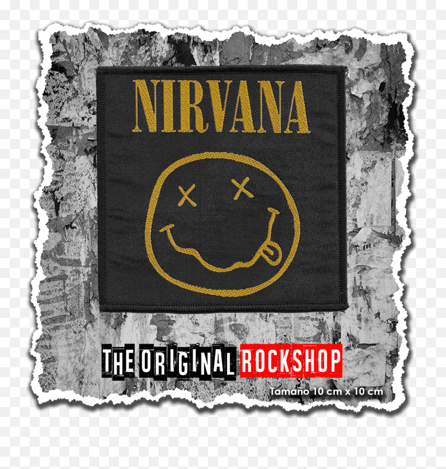 Grunge Icon Nirvana Minifigura Y Parche Nirvana Emoji,Cowboy Standing Text Emoticon