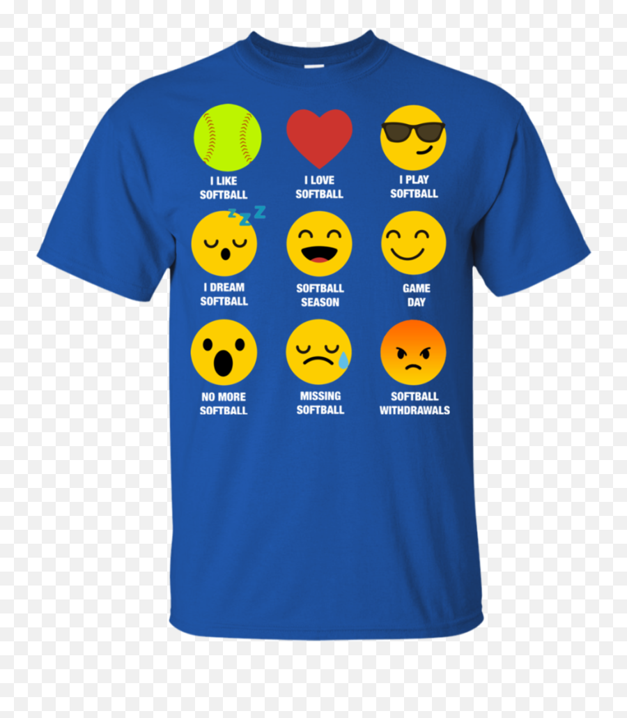 I Love Softball Emoji Emoticon Team - Dope Bear T Shirts,Softball Emojis