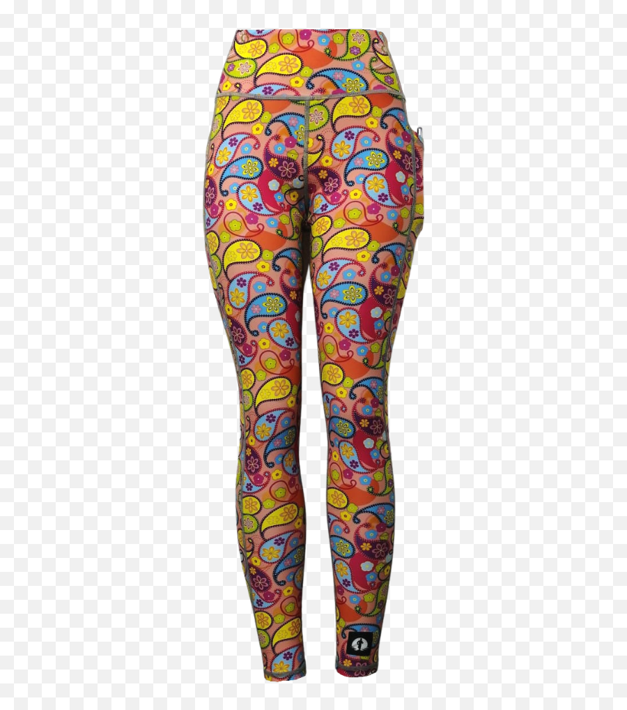 High Waist Full Length - Paisley Emoji,Pants Emoji