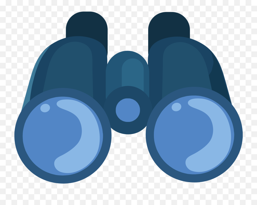 Binoculars Clipart - Clip Art Blue Binoculars Emoji,Binoculars Emoji