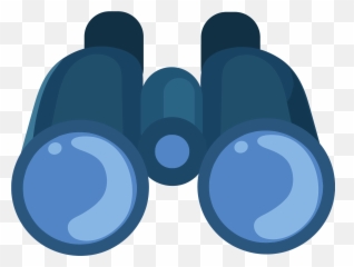 Binoculars Clipart - Clip Art Blue Binoculars Emoji,Binoculars Emoji