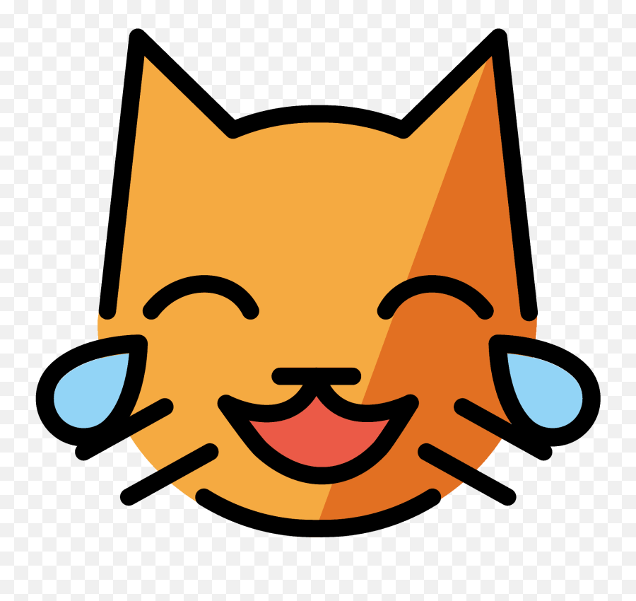 Cat With Tears Of Joy Emoji Clipart Free Download - Risa De Gato Emoji,Joy Emoji Png