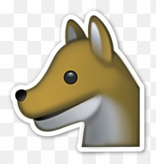 Wolf Face Wolf Face Dog Face Emoji Stickers - Northern Breed Group,Emoticons Decoded