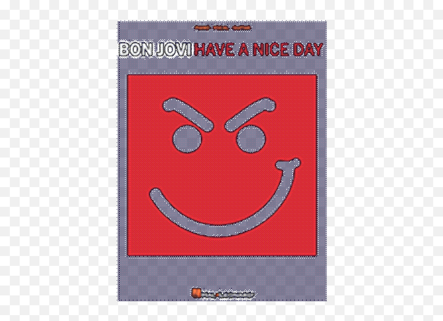 Bon Jovi Have A Nice Day - Happy Emoji,Bon Jovi Emoticon
