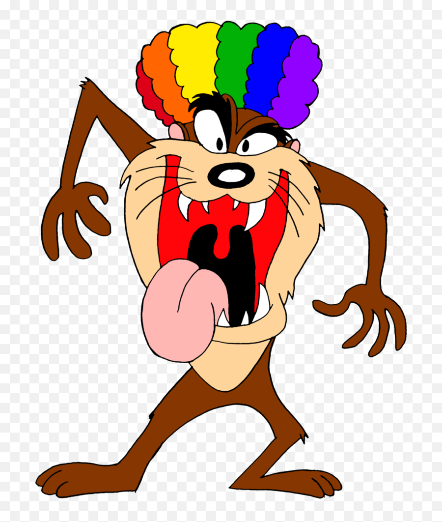 Pride Taz - Taz Mania Lgbt Emoji,Tasmanian Devil Emoji