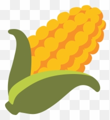 Ear Of Corn Emoji Clipart - Transparent Vegetable Emoji,Corncob Emoji