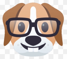 Nerdy Dog Gif - Dog Emoji,Colbert Emoji Facebook