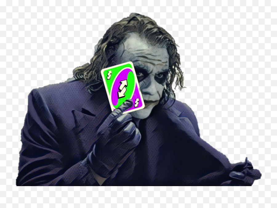 Nou Uno Reverse Card Joker Sticker - Joker Out Of Batman Emoji,Reverse Card Emoji