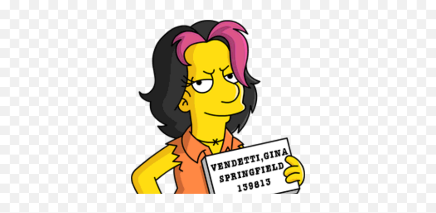 Gina Vendetti Simpsons Wiki Fandom - Simpsons Ex Girlfriend Emoji,Lost In Emotion Lisa Wiki