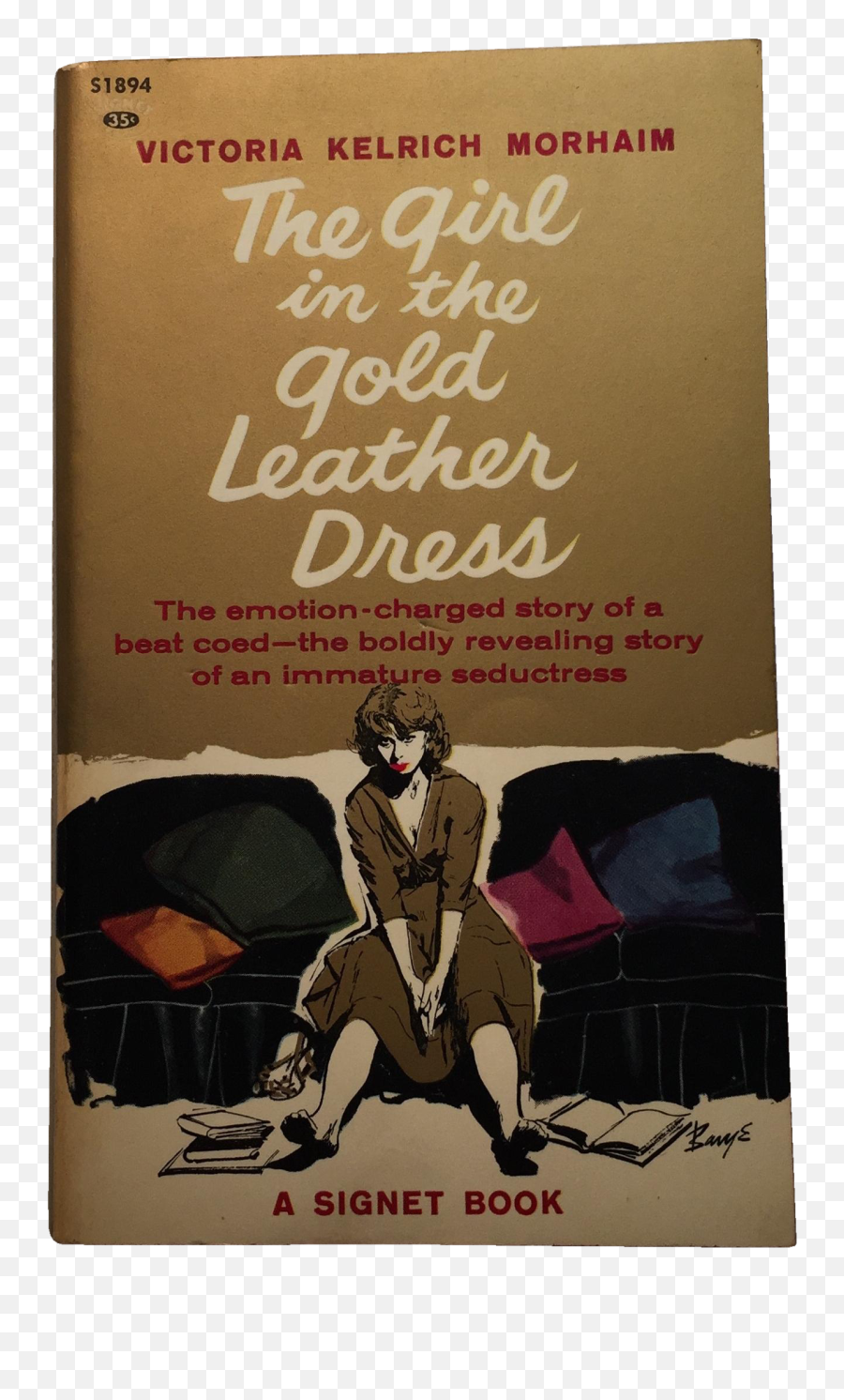 Gold Leather Dress 1961 - Book Cover Emoji,Beat Emotion Library