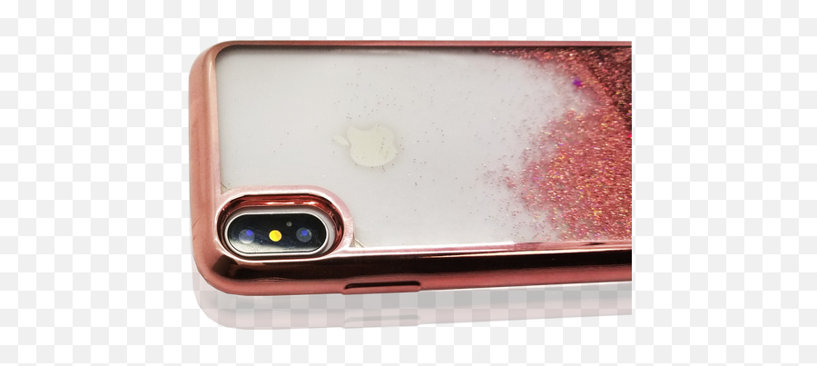 Iphone X10xs Mm Electroplated Water Glitter Case With Stars Rose Gold - Mobile Phone Case Emoji,Iphone 5c Cases Emojis