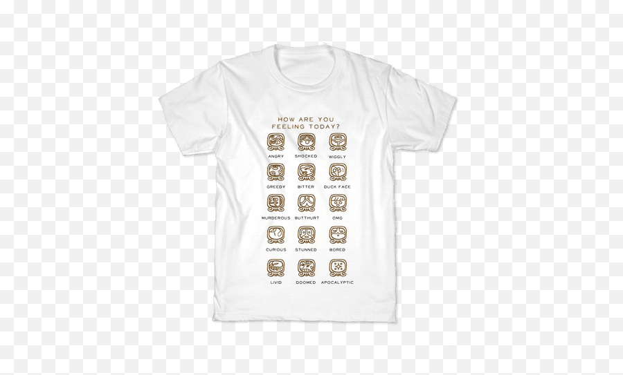Mayan T - Shirts Lookhuman Emoji,Duck Face Text Emoticon