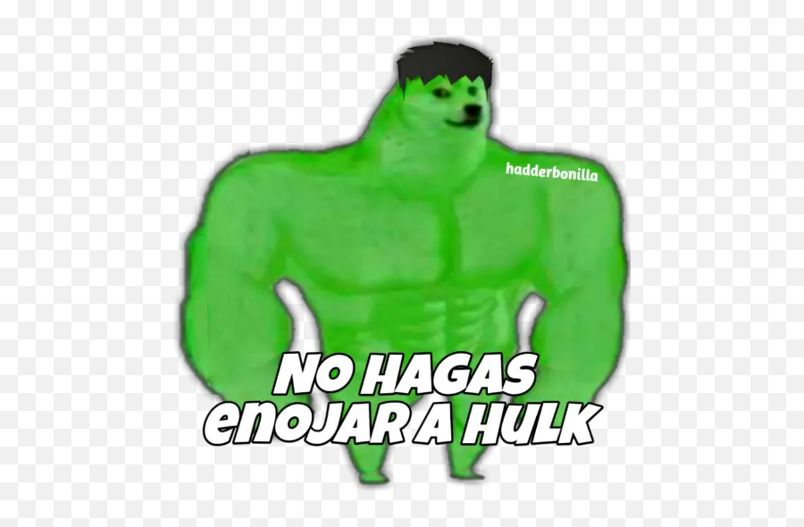 Cheems Musculoso Stickers For Whatsapp - Sticker De Personas Musculosas Emoji,Hulk Emojis