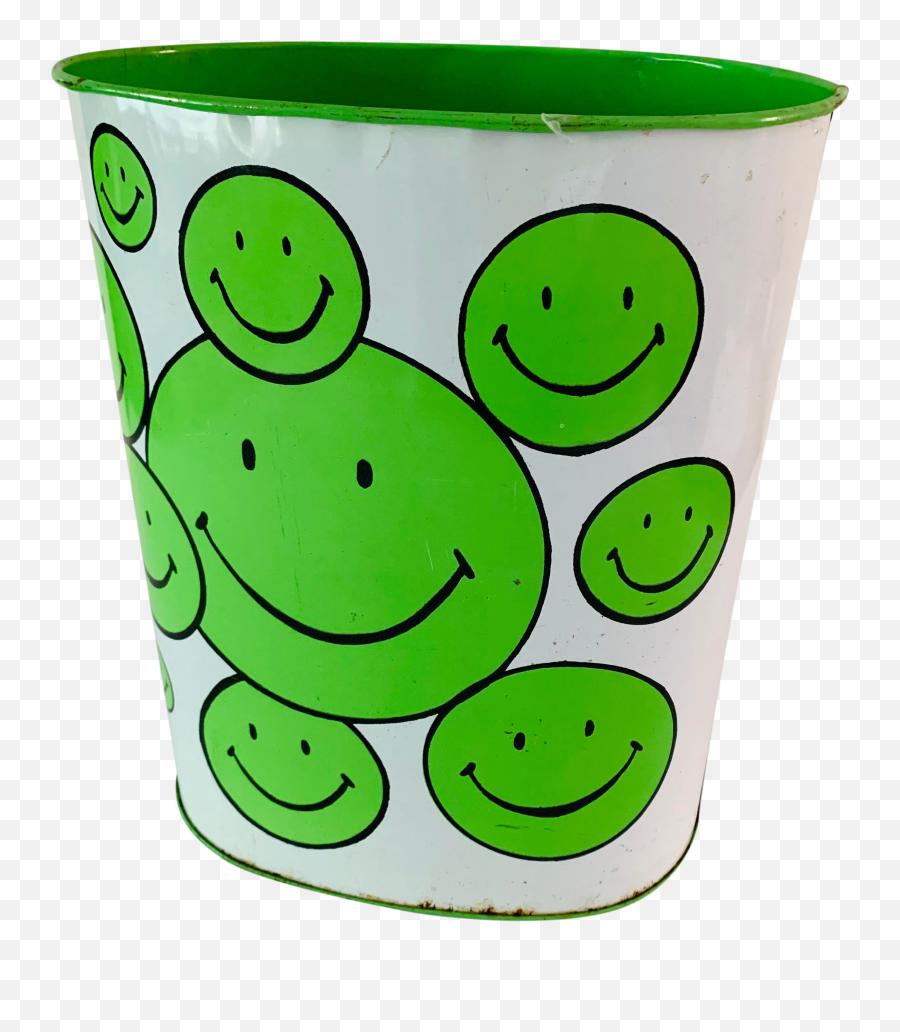 1970s Vintage A Nice Smiley - Happy Emoji,Wastebasket Emoji