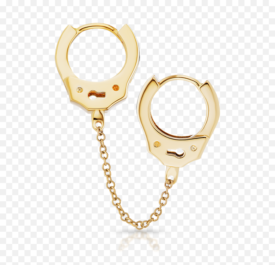 8mm Handcuff Clickers With Medium Chain - Maria Tash Handcuff Earrings Diamond Emoji,Septum And Emotion