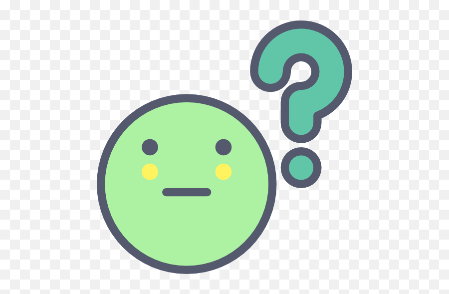 Question - Free Interface Icons Dot Emoji,Green Sick Emoticon