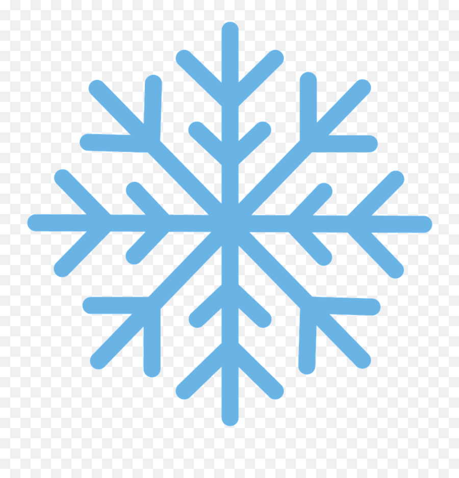Snowflake Snow Winter Blue Flake - Clip Art Free Snowflake Emoji,Winter Emojis