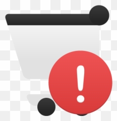 Shopping Cart Alert Icon - Shopping Cart Red Alert Emoji,Trolly Emojis