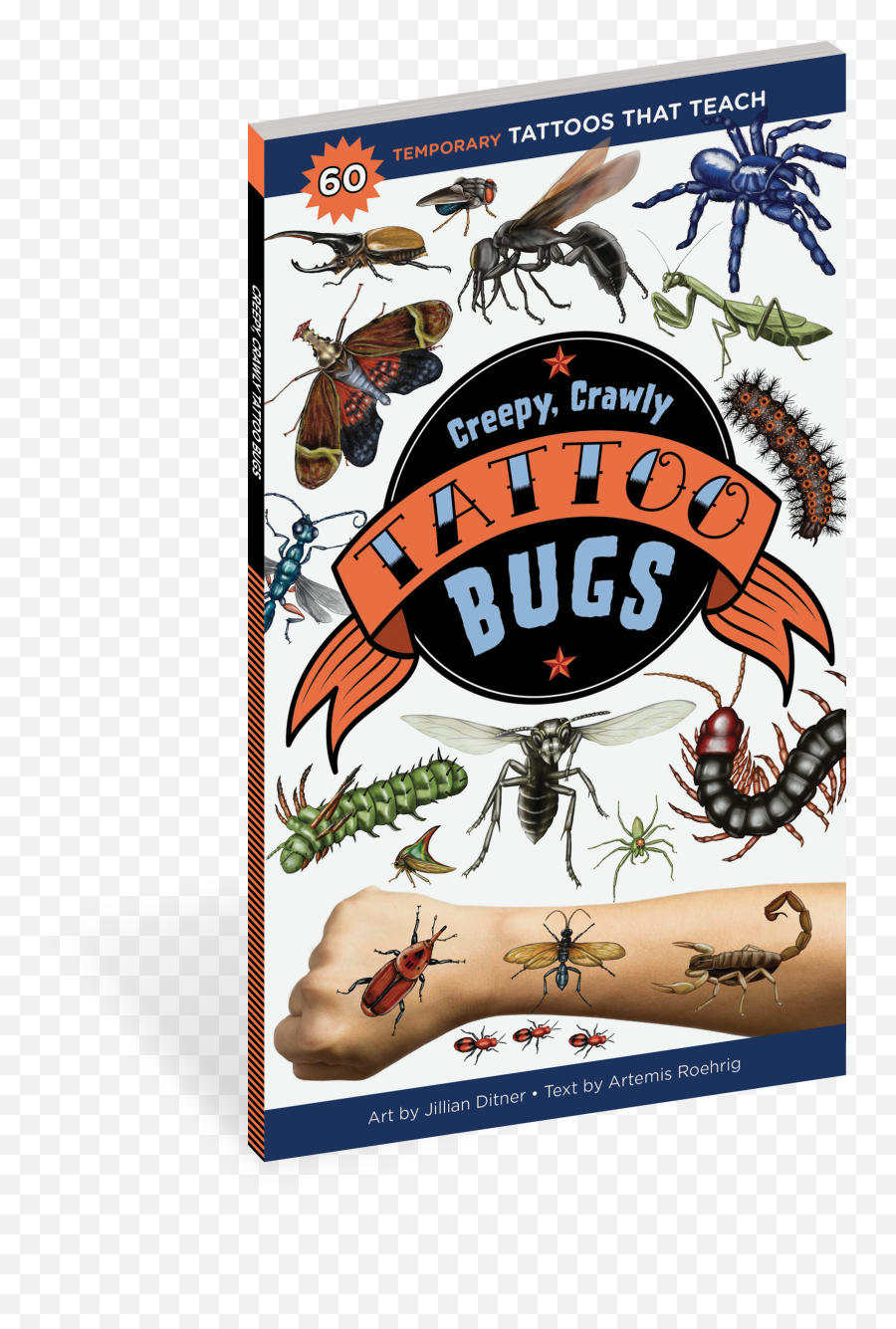 Creepy Crawly Tattoo Bugs - Workman Publishing Emoji,Tattoos To Show Emotion