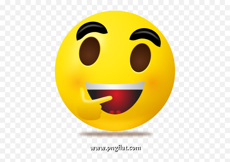 3d Happy Laughing React Emoji Free Png Download Png Flat,Make Crying Laughing Emoticon