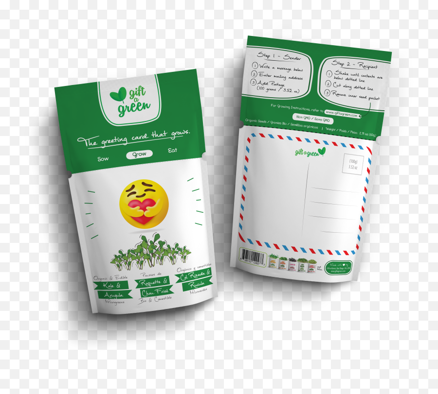 Products Greeting Cards With Seeds That You Can Plant Grow Emoji,Funny Snow Emojis