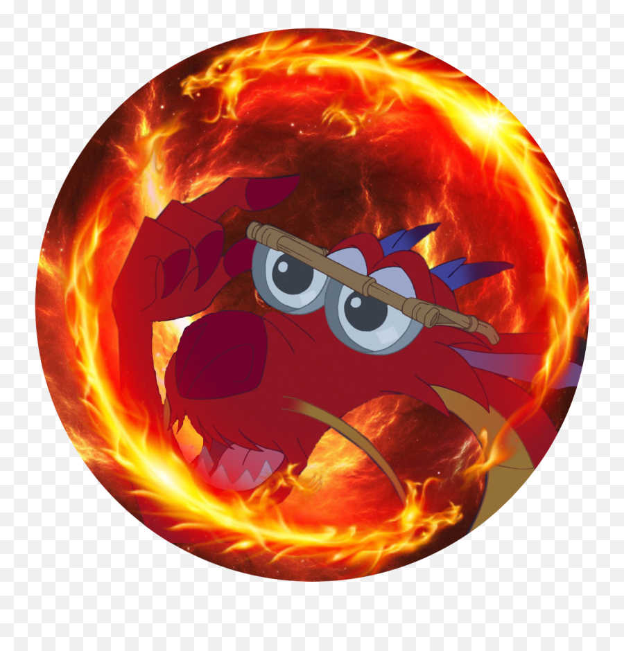 Mushu Mulan Dragon Fire Glasses Sticker - Fictional Character Emoji,Mulan Emoji