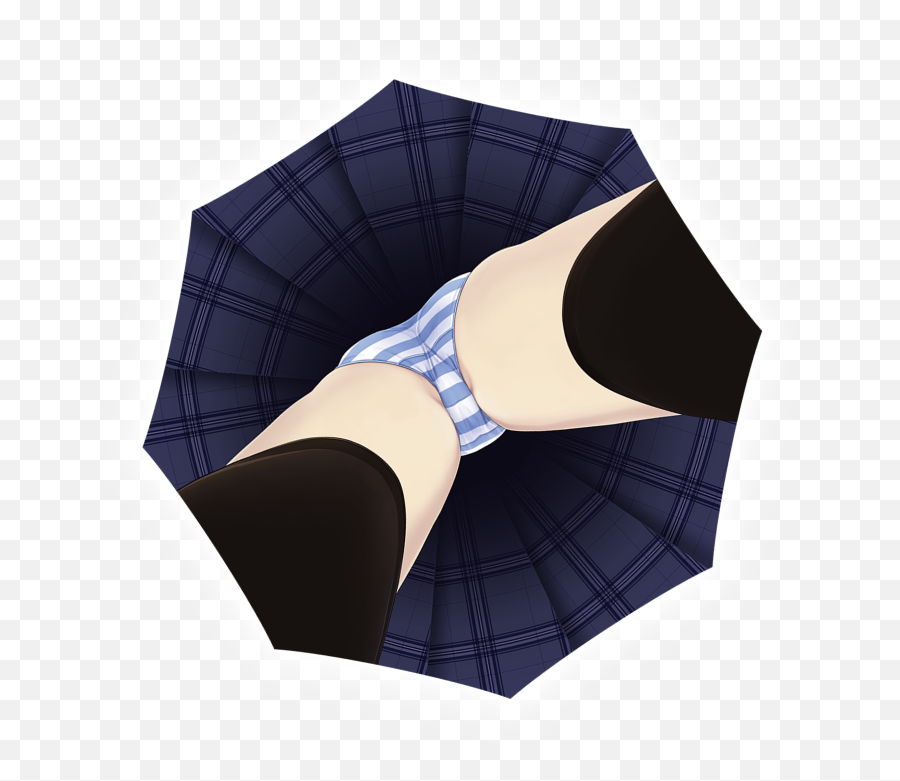 Upskirt Umbrella Payung Unik Buatan Jepang Yang Penggunanya Emoji,Xenogears Emoticon