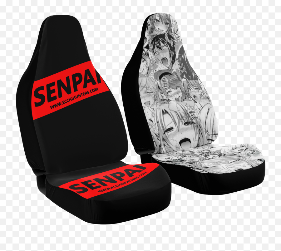 Ahegao Senpai Double Car Seat Cover U2013 Ecchi Hunters Emoji,Senpai Emojis