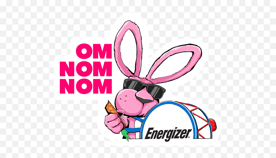 Energizer Bunny Stickers - Bunny Stickers Energizer Bunny Clipart Emoji,Energizer Bunny Emoji