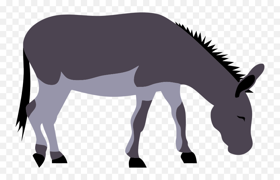 Wild Donkey By Rones Clipart I2clipart - Royalty Free Emoji,Donkey Emoticons Free