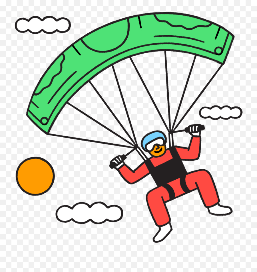 Happy Money Branding Illustrations - Closeru0026closer Artists Emoji,Parachute Emoji