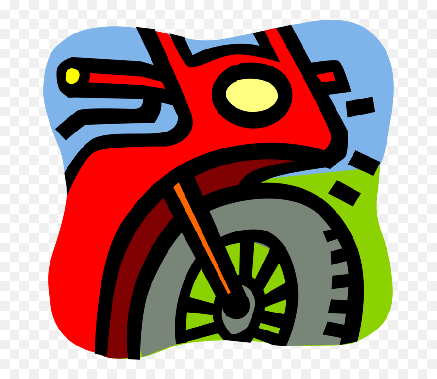 Vector Illustration Of Street Bike Motorcycle Or Motorbike Emoji,Care Emoji Copy Paste