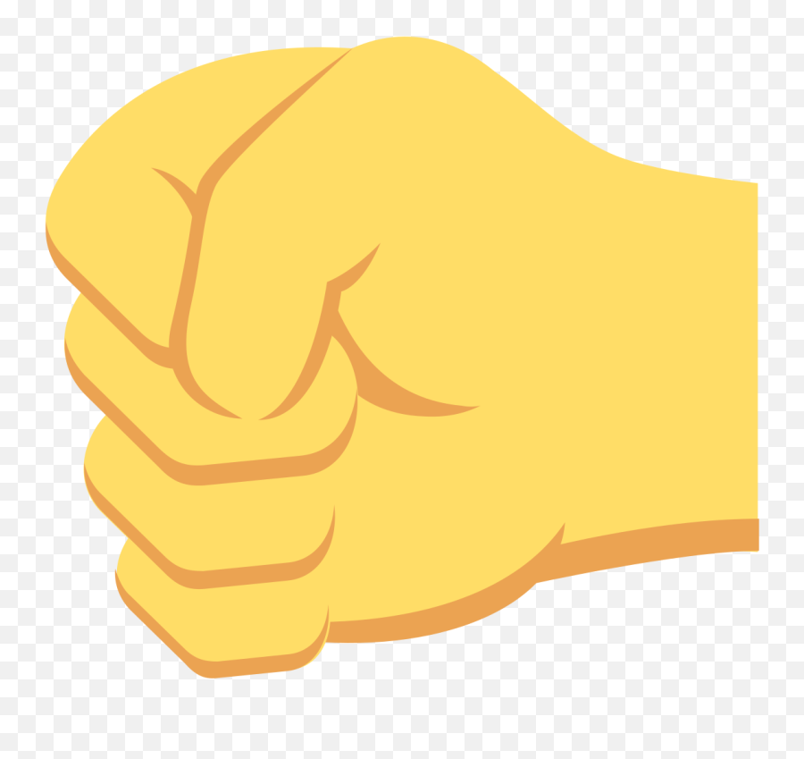 Left - Clip Art Emoji,Fist Up Emoji