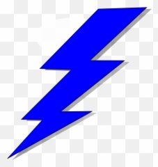 Lightning Clipart Blue Lightning Blue - Red Lightning Bolt Clipart Emoji,Lightning Emoji