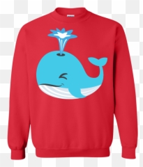 Whale Blow Hole Spray Emoji Sweatshirt - Angel Tube Station,Hole Emoji