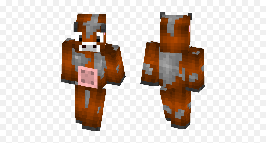 Download Minecraft Cow Skin Minecraft Skin For Free - Minecraft Skin Buns Emoji,Cow And Black Man Emoji