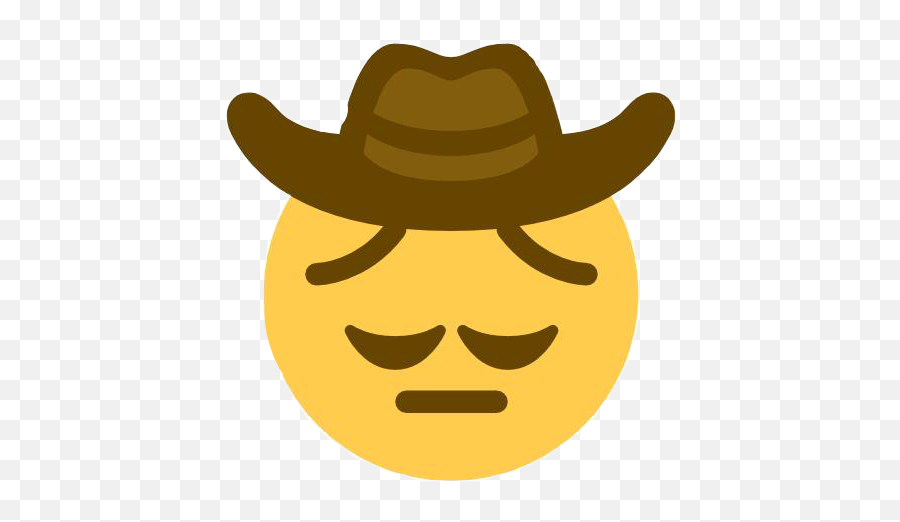 Meme Yee Naw Sticker By Robooooz - Pensive Cowboy Emoji,Campaign Monitor Emoji