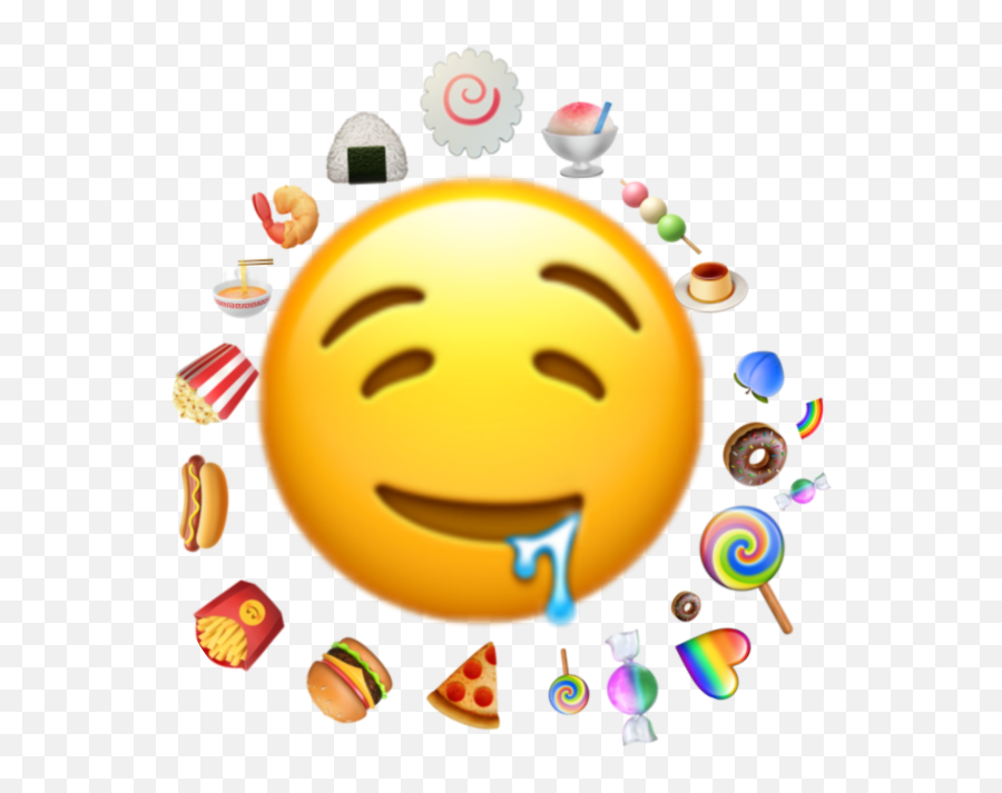 Emoji Food Hungry Oof I Sticker - Emoji Iphone Png,Hungry Emoji