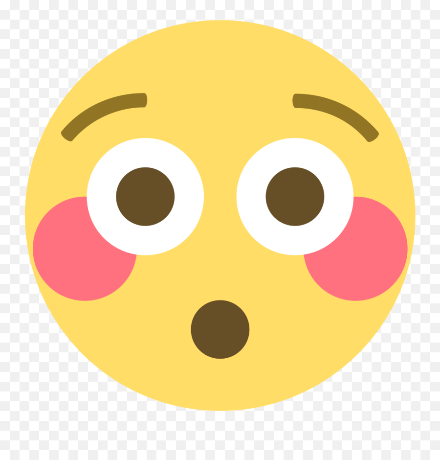 Flushed Face Emoji High Definition - Emoji Envergonhado Discord,Emoji Proposal