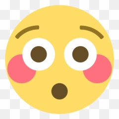 Flushed Face Emoji High Definition - Emoji Envergonhado Discord,Emoji Proposal