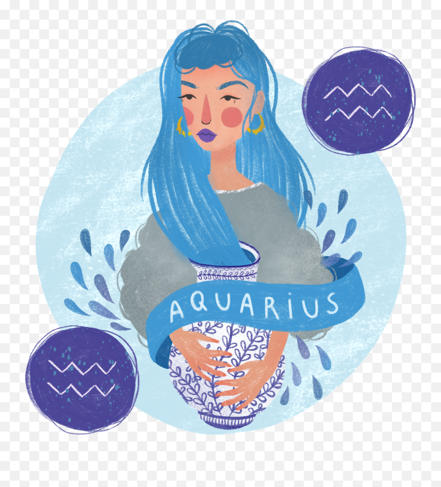 Your Monthly Horoscope January 2019 - Society6 Blog Aquarius Illustration Art Emoji,I Have Transcended Beyond The Emotion Of Anger