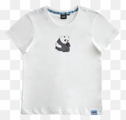 We Bare Bears Ladies Graphic T - Short Sleeve Emoji,Panda Emoji Shirt