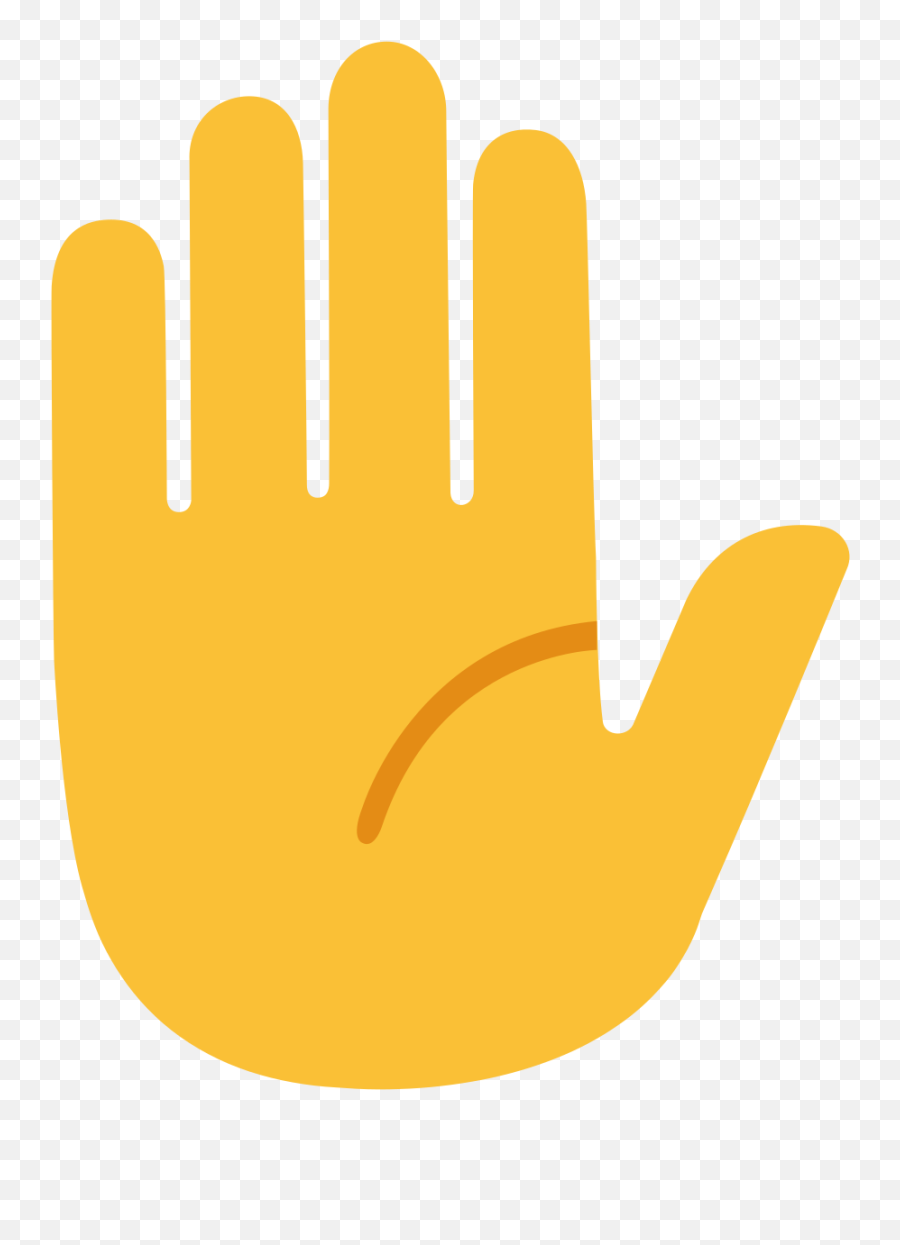 Raised Hand Emoji - Raise Hand Emoji Png,Hand Emoji