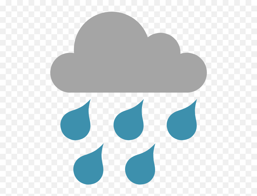 Heavy Rain Cloud Graphic - Dot Emoji,Rain Emoji