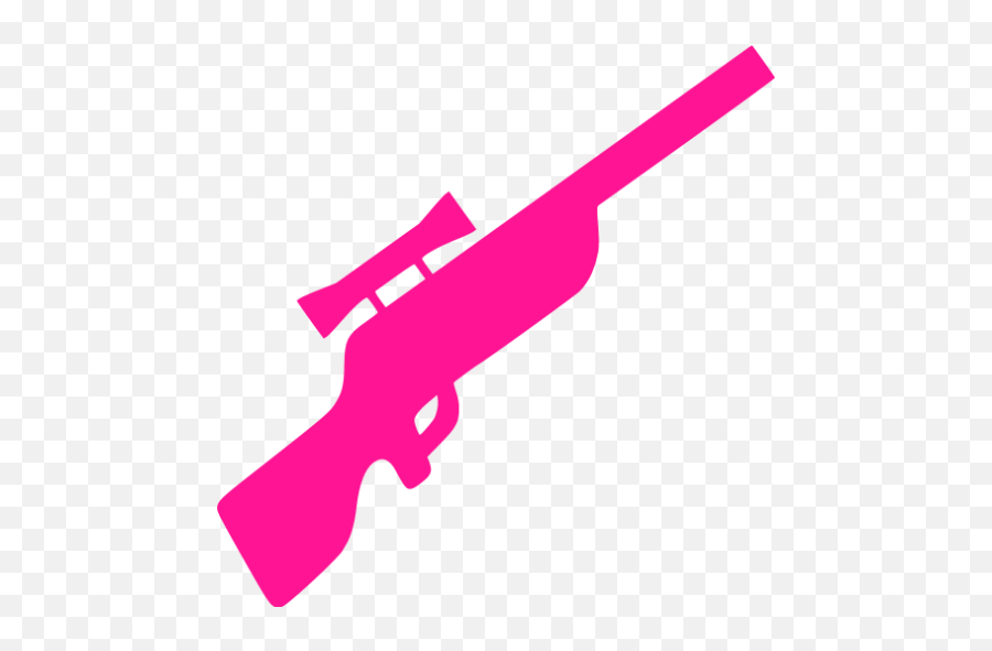 Deep Pink Sniper Rifle Icon - Free Deep Pink Sniper Rifle Icons Sniper Emoji,Gatling Gun Emoticon