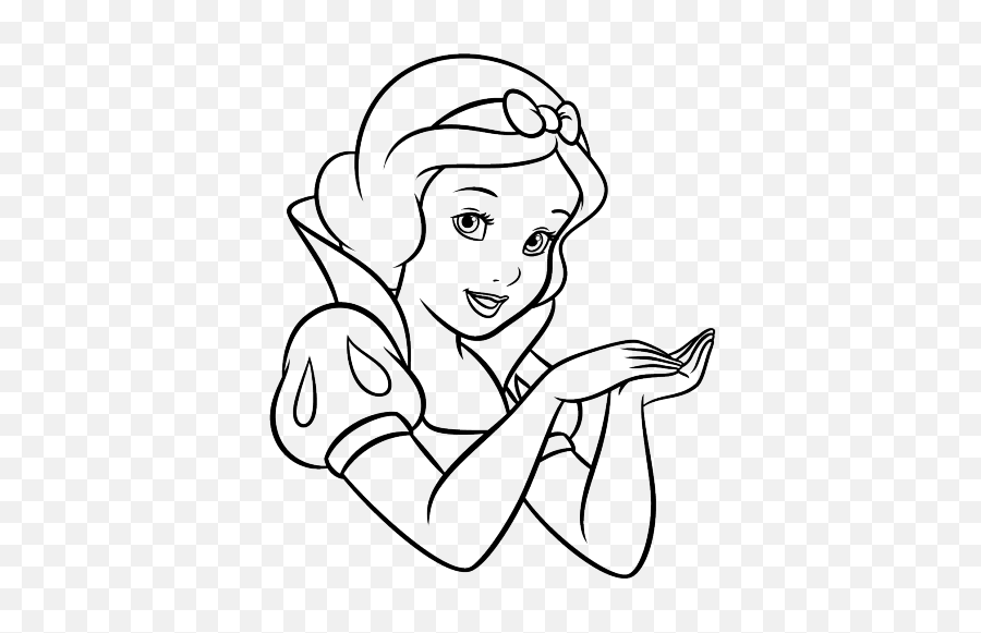 Pin By Sherri Grimes On Coloring Pages Disney Coloring Pages - Snow White Close Up Emoji,D Emojis Coloring Pages