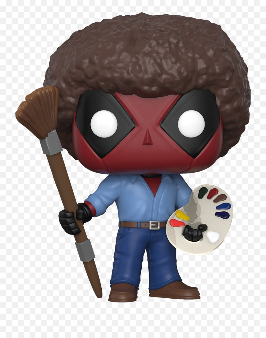 Deadpool As Bob Ross - Pop Vinyl Deadpool Bob Ross Emoji,Deadpool Banner Emoticons